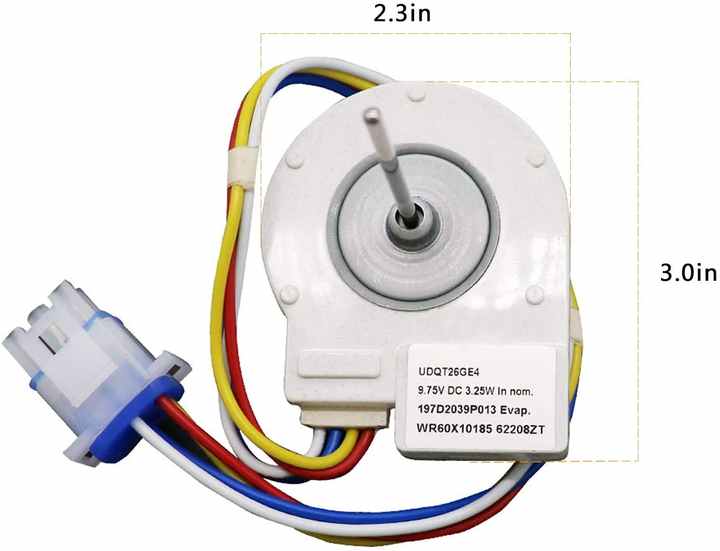 Moteur de Ventilateur d'Évaporateur Universel pour Réfrigérateur – Pièce de Rechange Électrique Blanche – Image 2